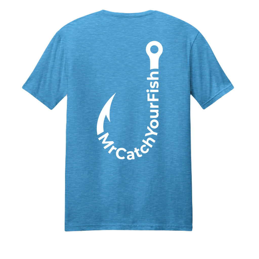 Heathered Bright Turquoise - DM108 - BACK