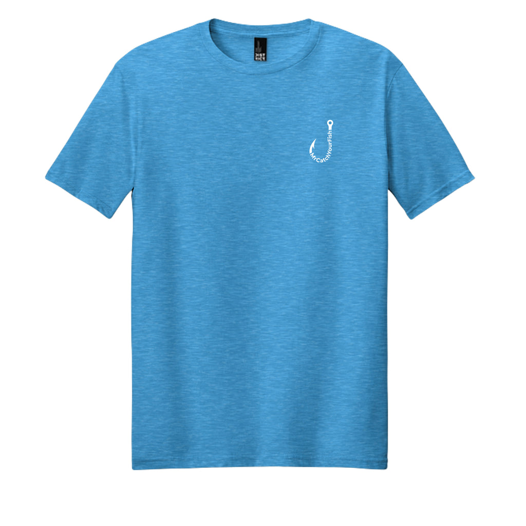 Heathered Bright Turquoise - DM108 - FRONT